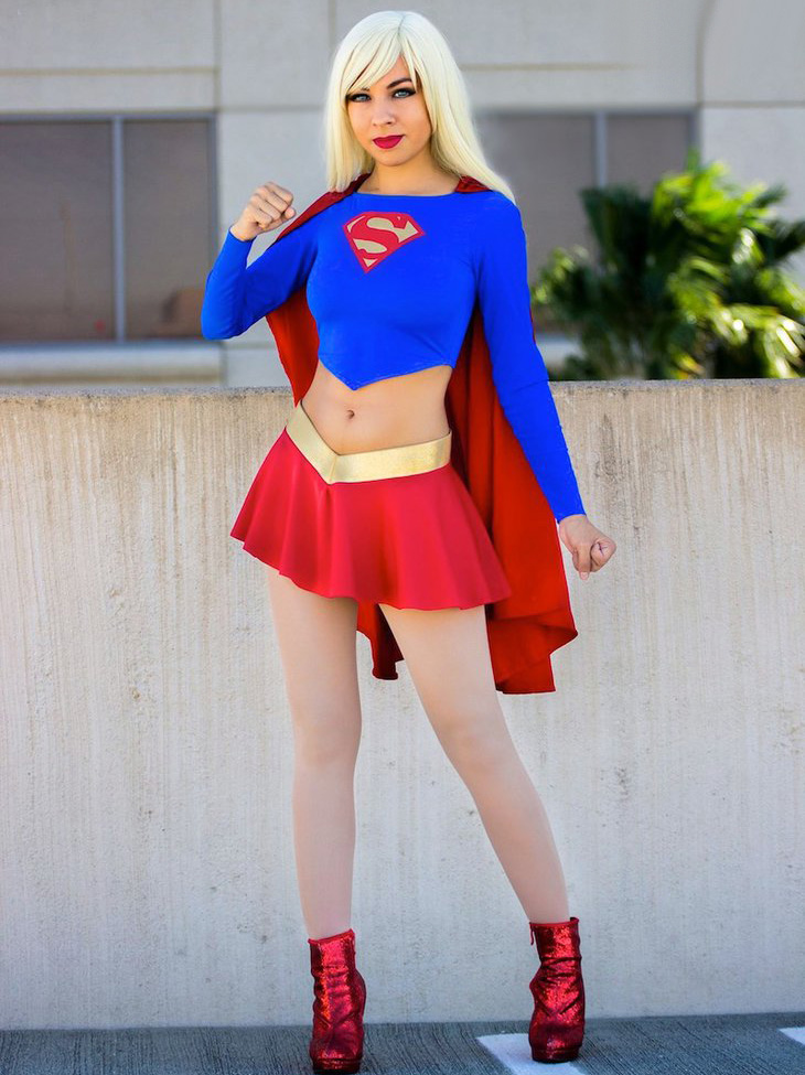 Lady Superman Costume For Halloween Party